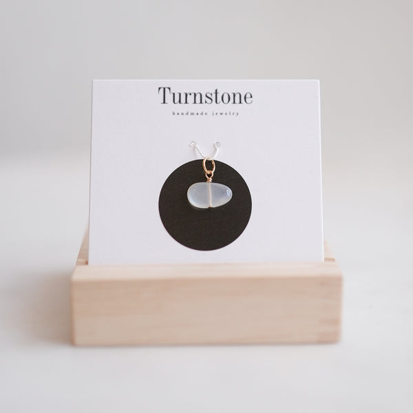 White Moonstone Charm