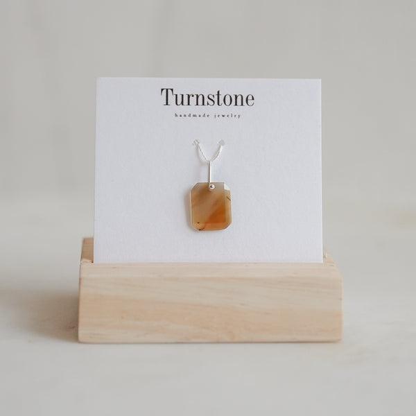 Golden Agate Charm