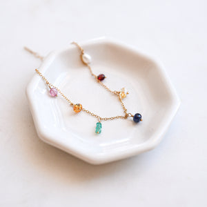 Jewel Toned Charm Bracelet