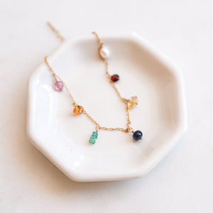 Jewel Toned Charm Bracelet