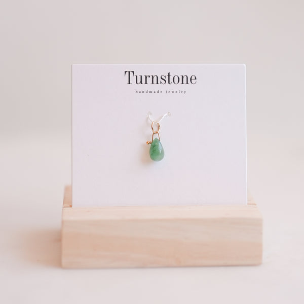 Emerald Drop Charm
