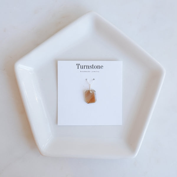 Golden Agate Charm