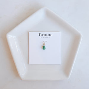 Emerald Drop Charm