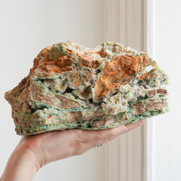 Druzy Garnierite with Chrysoprase