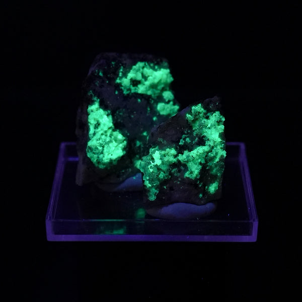 Opal var. Hyalite on Pegmatite