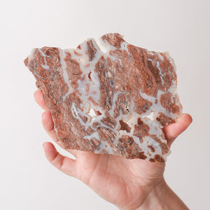 Youngite Slab with Druzy Pockets from Wyoming