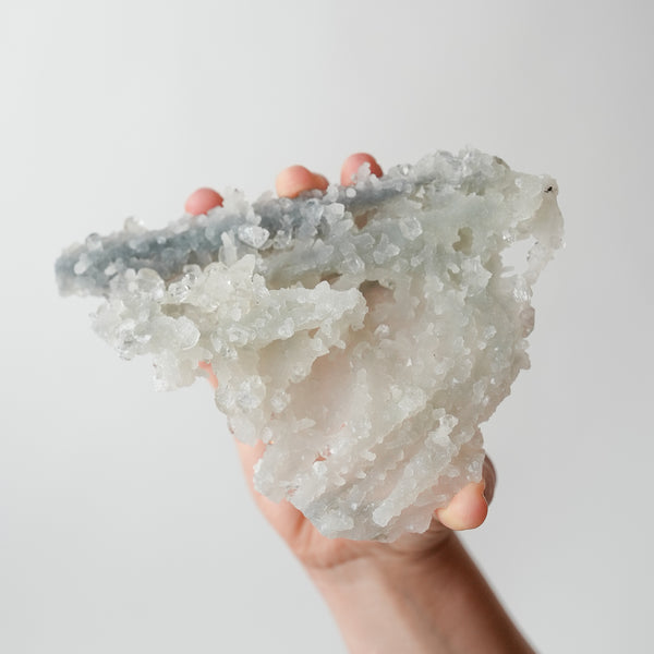 Super Sparkly Apophyllite on Chalcedony