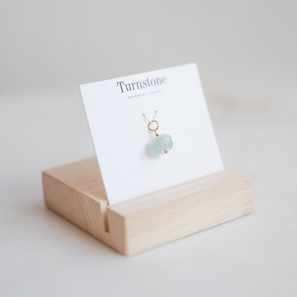 Faceted Aquamarine Charm