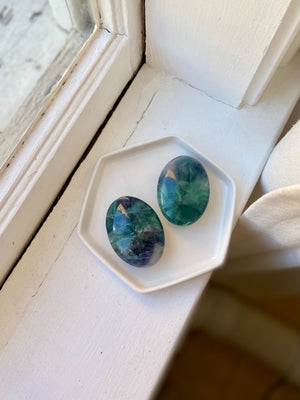 Rainbow Fluorite Palm Stone