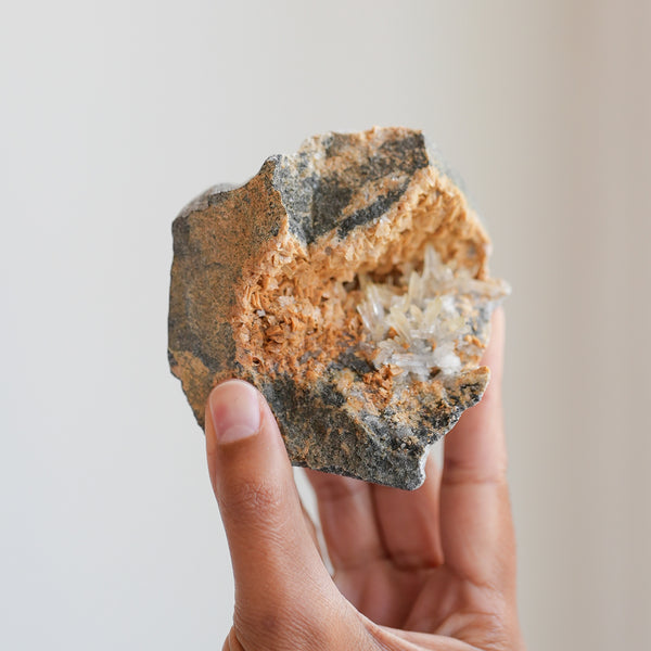 Dolomite on Quartz from Colorado