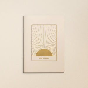Stay Golden - Gold Foil Blank Notebook