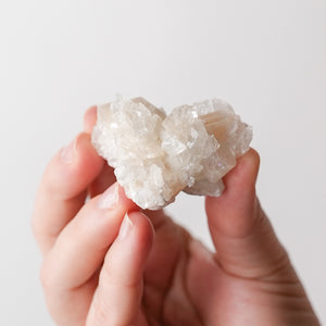 Icy Apophyllite with Pale Peach Stilbite