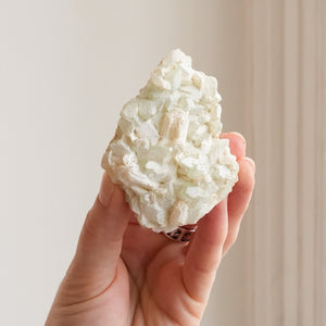 Coated Green Apophyllite and Stilbite