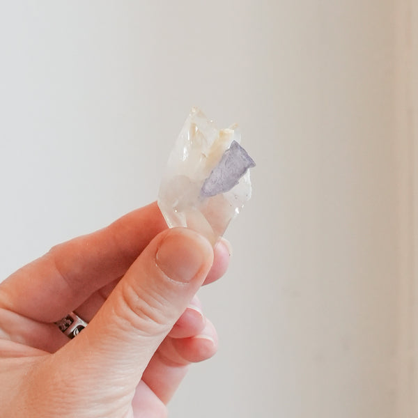 Calcite Beam with Fluorite from Elmwood, TN