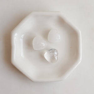 Clear Quartz Mini Hearts
