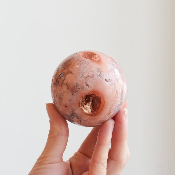 Petal Agate Sphere