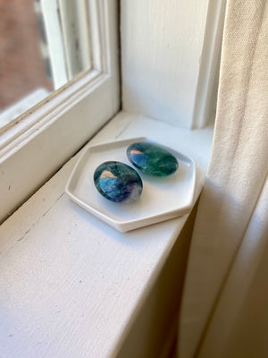 Rainbow Fluorite Palm Stone