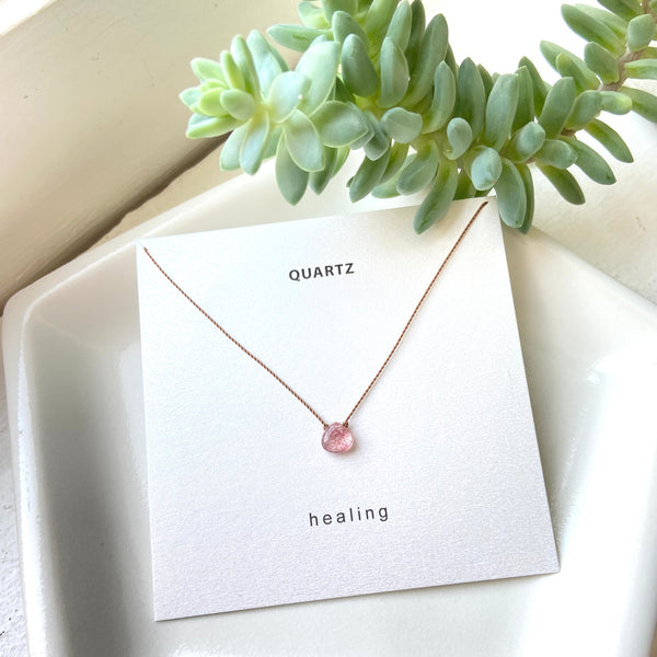 Strawberry Quartz Necklace