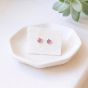 Nevada Purple Chalcedony Earrings