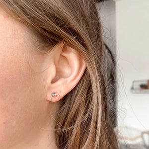 Moonstone Arch Studs