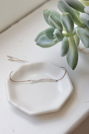 Aquamarine and Morganite Bracelet