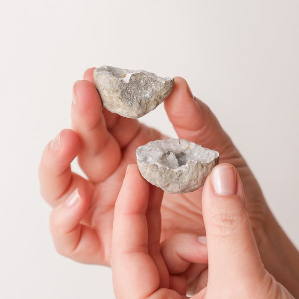 Mini Quartz Geode Pair