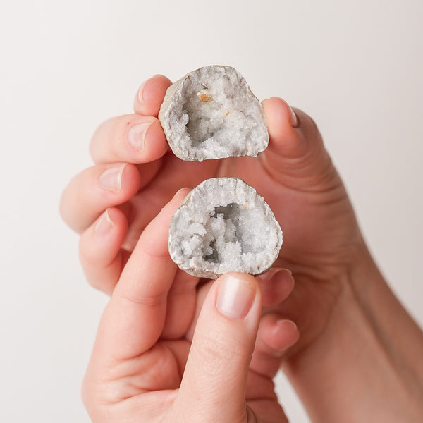 Mini Quartz Geode Pair