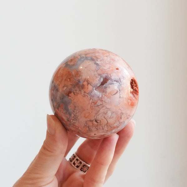 Petal Agate Sphere