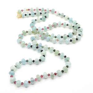 Celadon Daylight Gemstone Beaded Necklace
