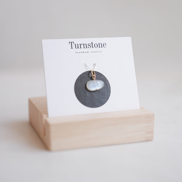 White Moonstone Charm