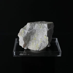 Autunite, Uranophane on Albite