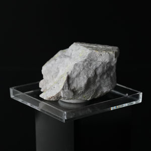 Autunite, Uranophane on Albite