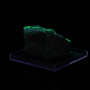 Autunite, Uranophane on Albite