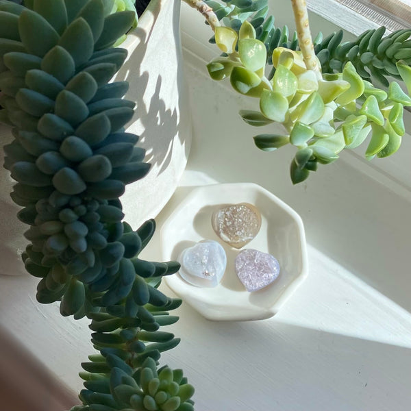 Mini Amethyst Hearts