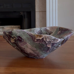Hand Carved Fluorite Bowl