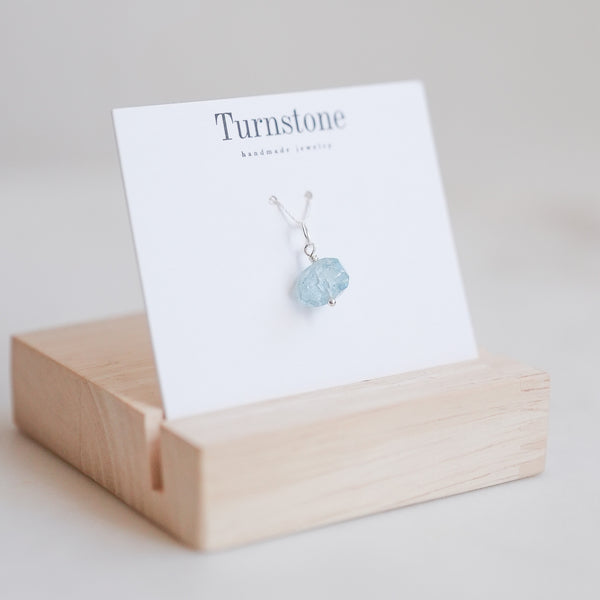 Smaller Faceted Aquamarine Charms