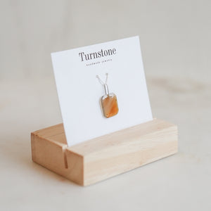 Golden Agate Charm