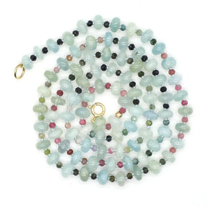 Celadon Daylight Gemstone Beaded Necklace