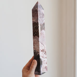 Blush Speckled Ocean Jasper Tower