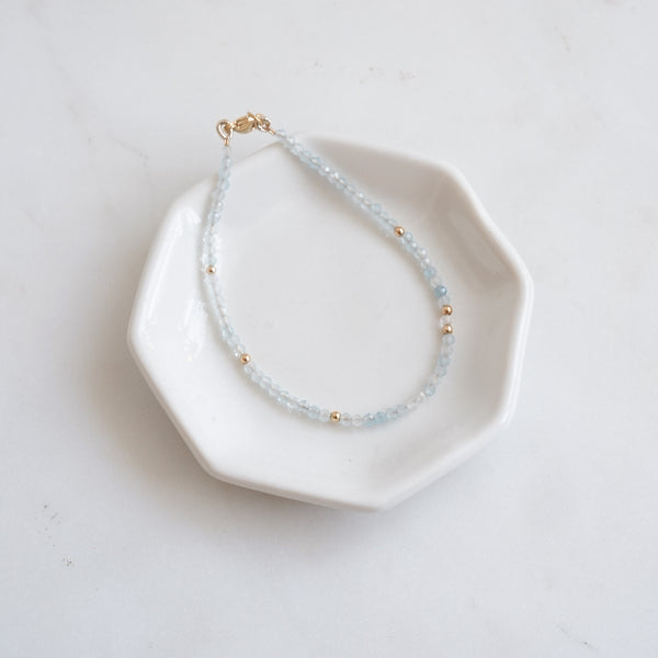 The Seeds of Calm Bracelet — Aquamarine