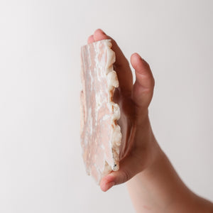 Druzy Edged Youngite Slab from Wyoming