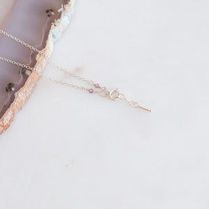 Blush Freshwater Pearl on Sterling Silver Chain