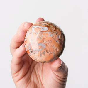 Cotton Candy Agate Palm Stone