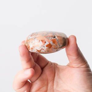 Cotton Candy Agate Palm Stone