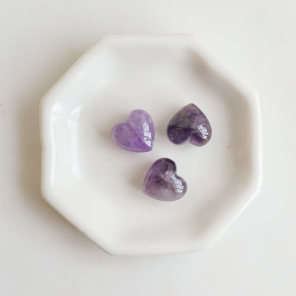Amethyst Mini Hearts