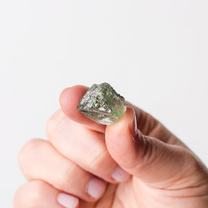 Pale Green Mini Fluorite with Pyrite
