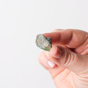 Pale Green Mini Fluorite with Pyrite