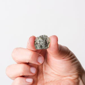 Pale Green Mini Fluorite with Pyrite