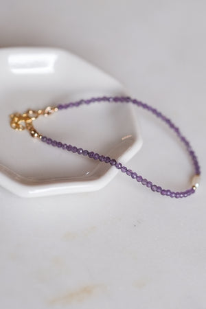 Amethyst with Pearl Bracelet