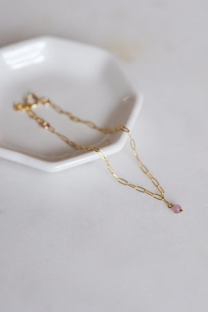 Rose Quartz Link Bracelet